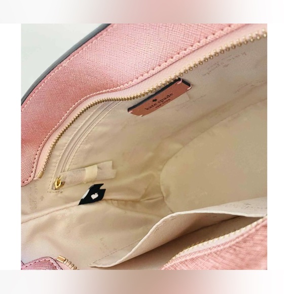 NWT RETAIL $329 KATE SPADE GLIMMER SATCHEL CROSSBODY Mitten Pink - Picture 8 of 10